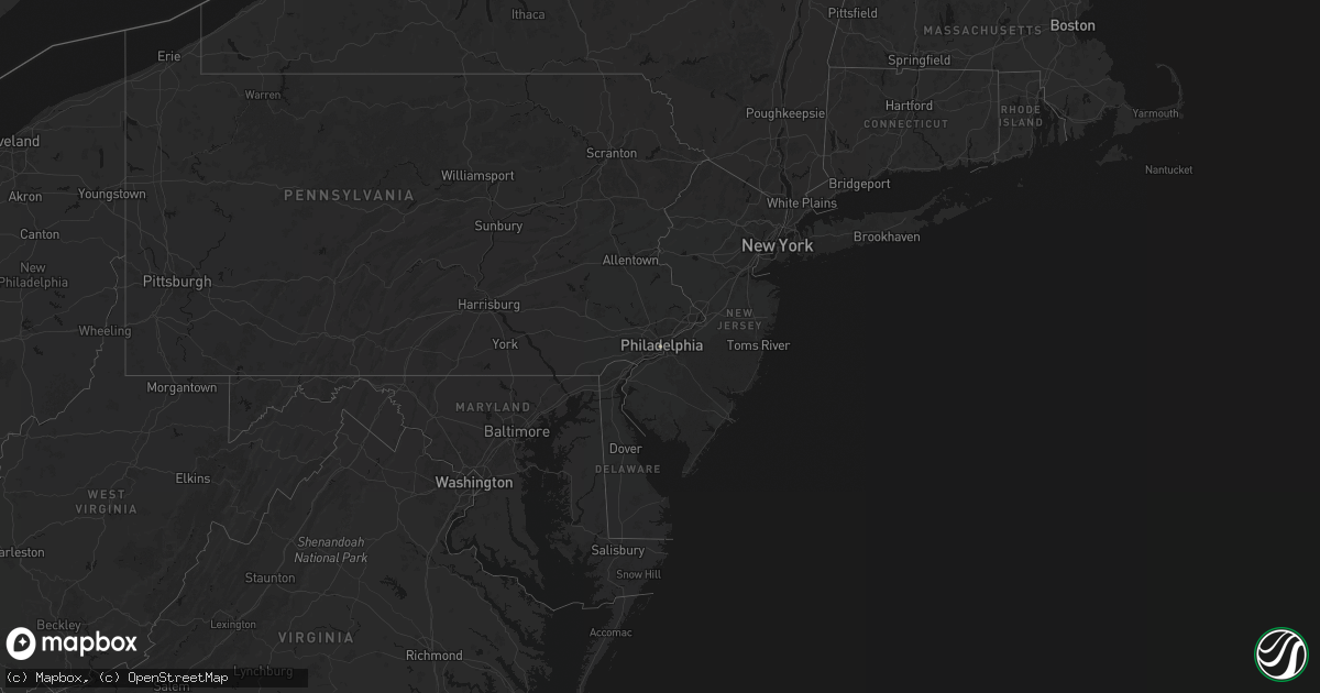 Hail map on February 24, 2026