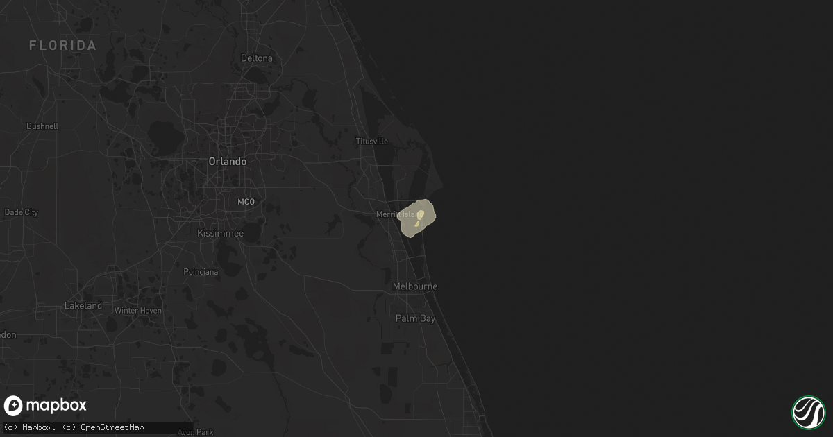 Hail map in Cocoa Beach, FL on February 26, 2020