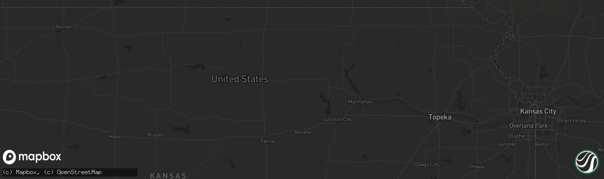 Hail map in Goodwell, OK on February 26, 2023