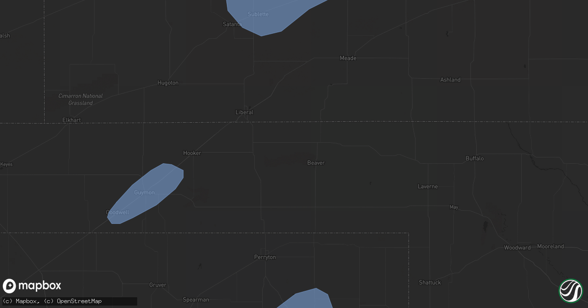 Hail map in Panhandle, TX on February 26, 2023