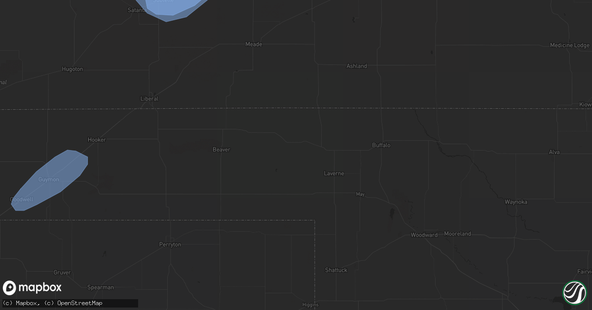 Hail map in Russell, KS on February 26, 2023