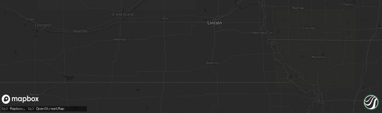 Hail map in Satanta, KS on February 26, 2023