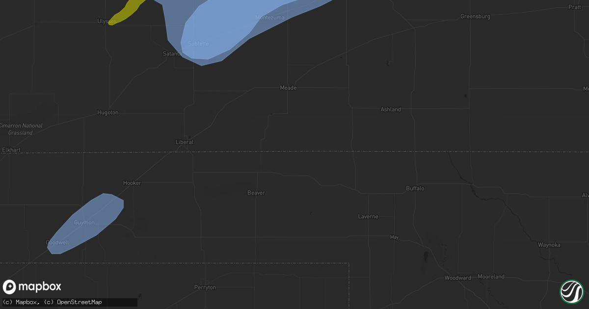 Hail map in Wheeler, TX on February 26, 2023