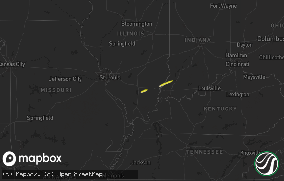 Hail map preview on 02-26-2025