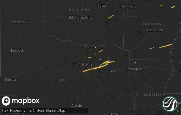 Hail map preview on 02-27-2017