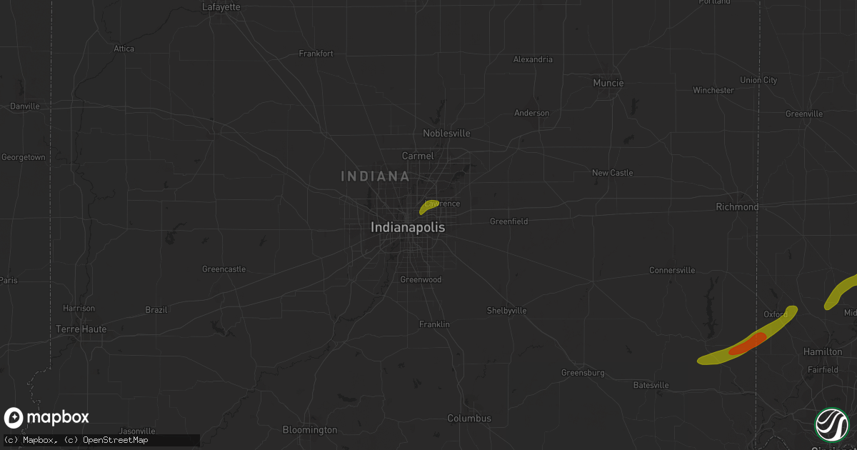 Hail map in Germantown, OH on February 27, 2023