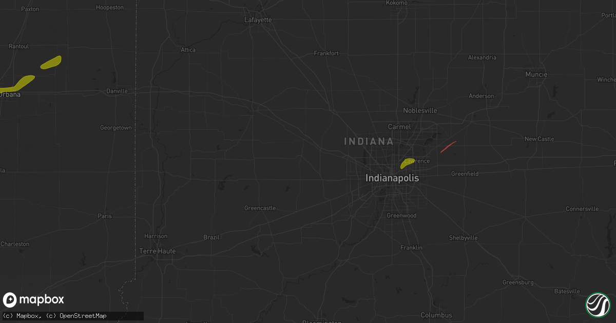 Hail map in Saint Joseph, IL on February 27, 2023