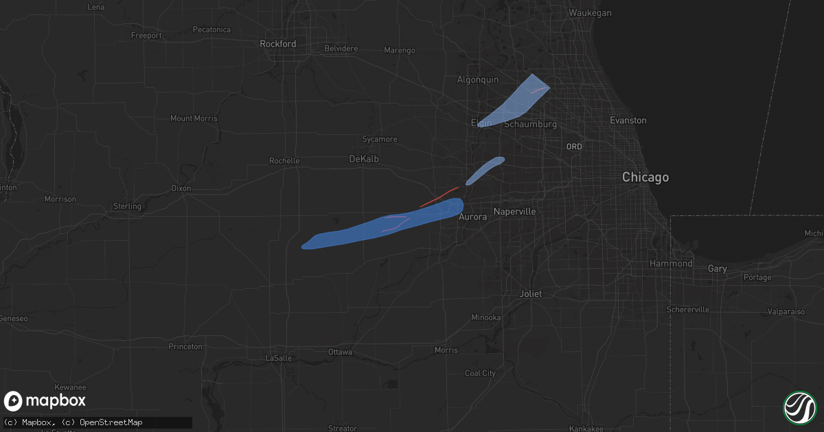 Hail map in Big Rock, IL on February 27, 2024