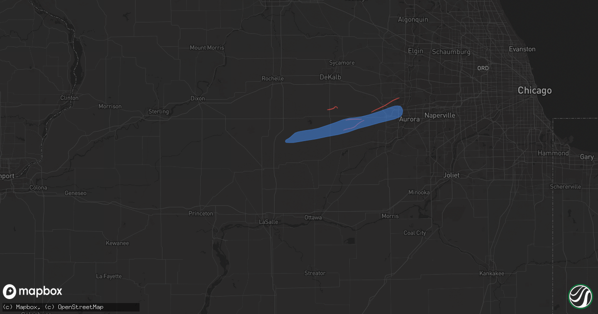 Hail map in Earlville, IL on February 27, 2024