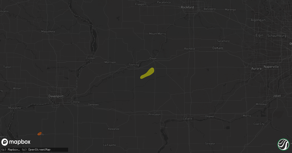 Hail map in Harmon, IL on February 27, 2024
