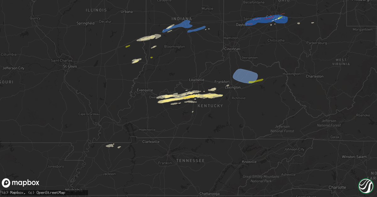 Hail Map In Kentucky On February 27 2024 HailTrace   Sales Meta 