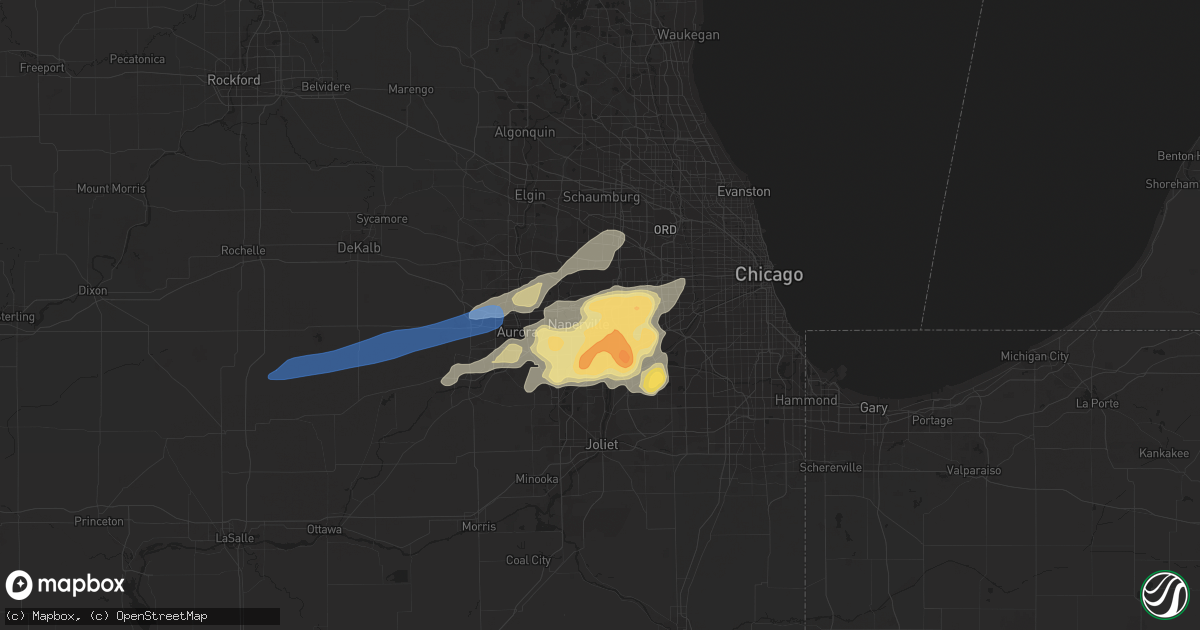 Hail map in Lisle, IL on February 27, 2024
