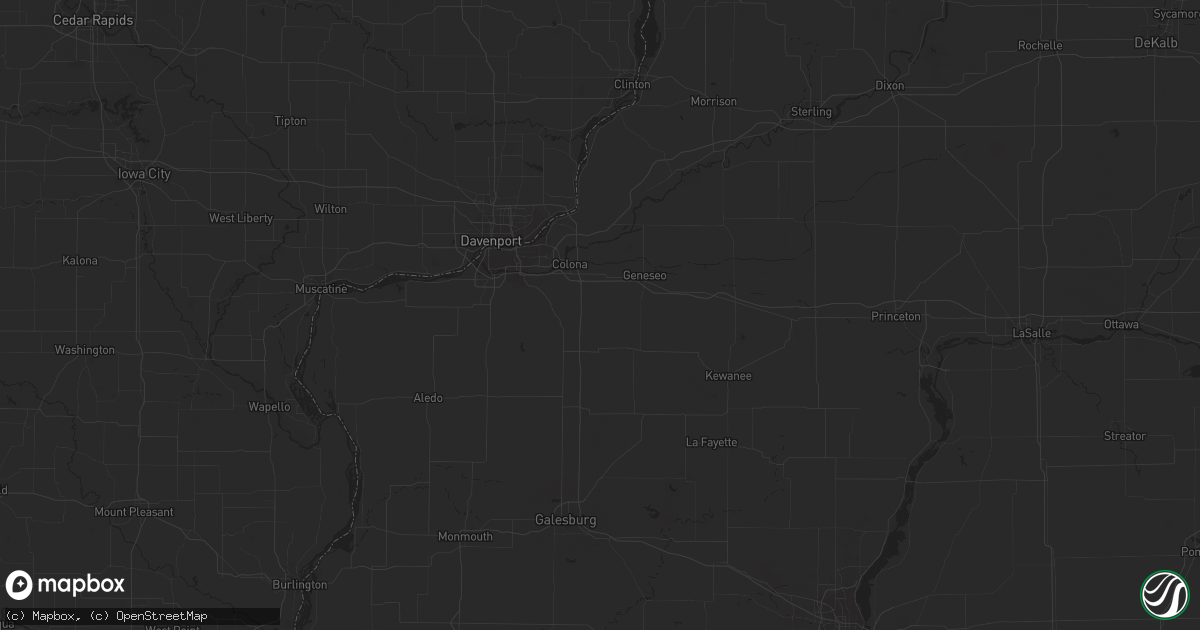 Hail map in Osco, IL on February 27, 2024