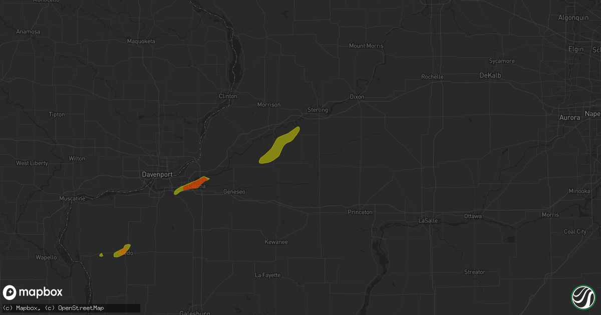Hail map in Tampico, IL on February 27, 2024