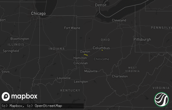 Hail map preview on 02-27-2025