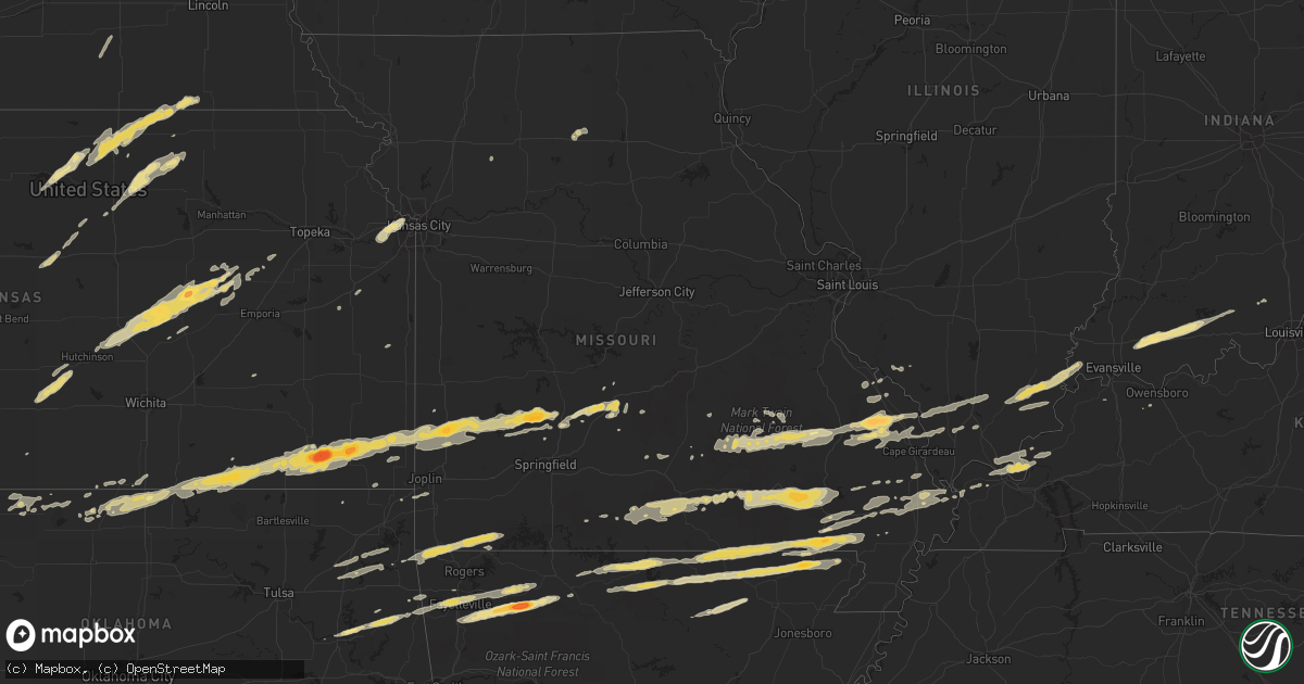 Hail map in Kentucky on February 28, 2012