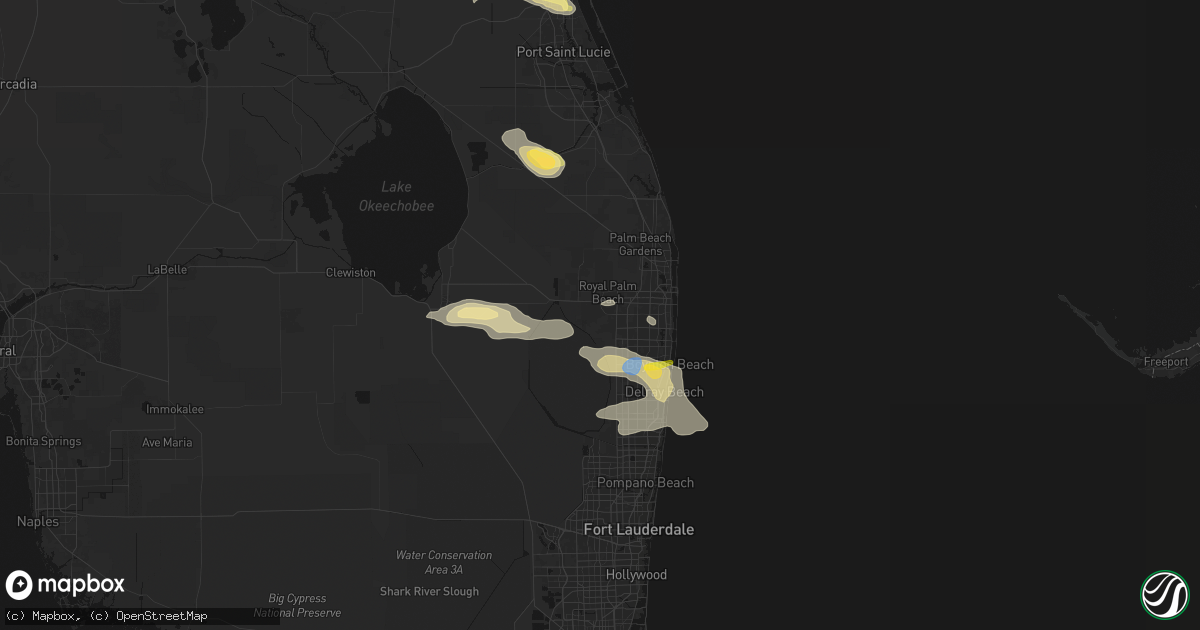Hail map in Wellington, FL on February 28, 2026