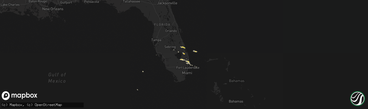 Hail map on February 28, 2026
