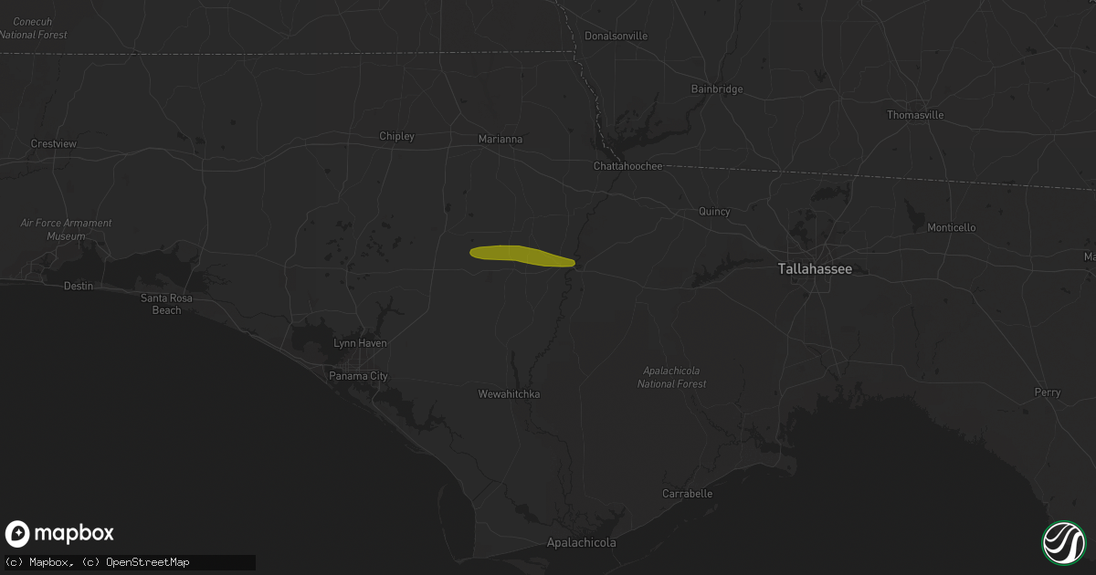 Hail map in Blountstown, FL on March 1, 2019