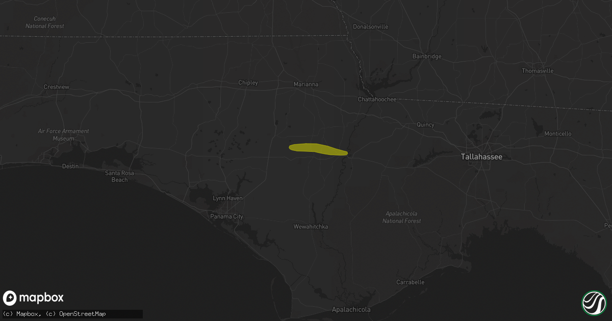 Hail map in Clarksville, FL on March 1, 2019