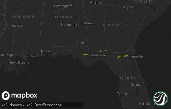Hail map preview on 03-01-2019