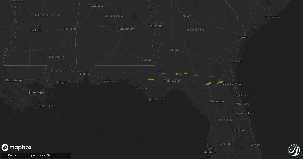 Hail map on March 1, 2019