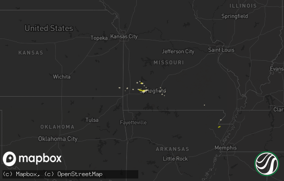 Hail map preview on 03-01-2020