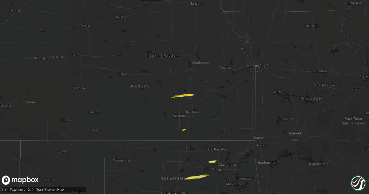 Hail map on March 1, 2026