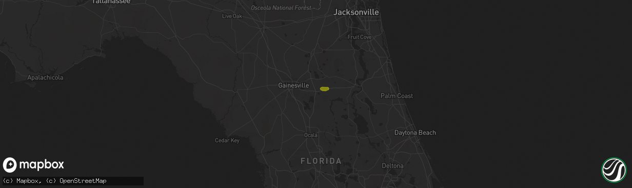 Hail map in Hawthorne, FL on March 2, 2019