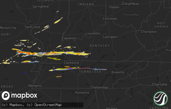 Hail map preview on 03-02-2020