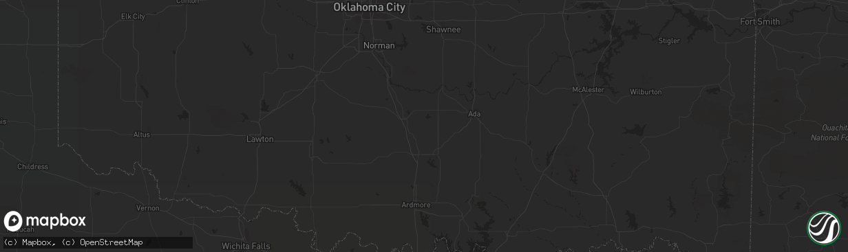 Hail map in Afton, OK on March 2, 2023