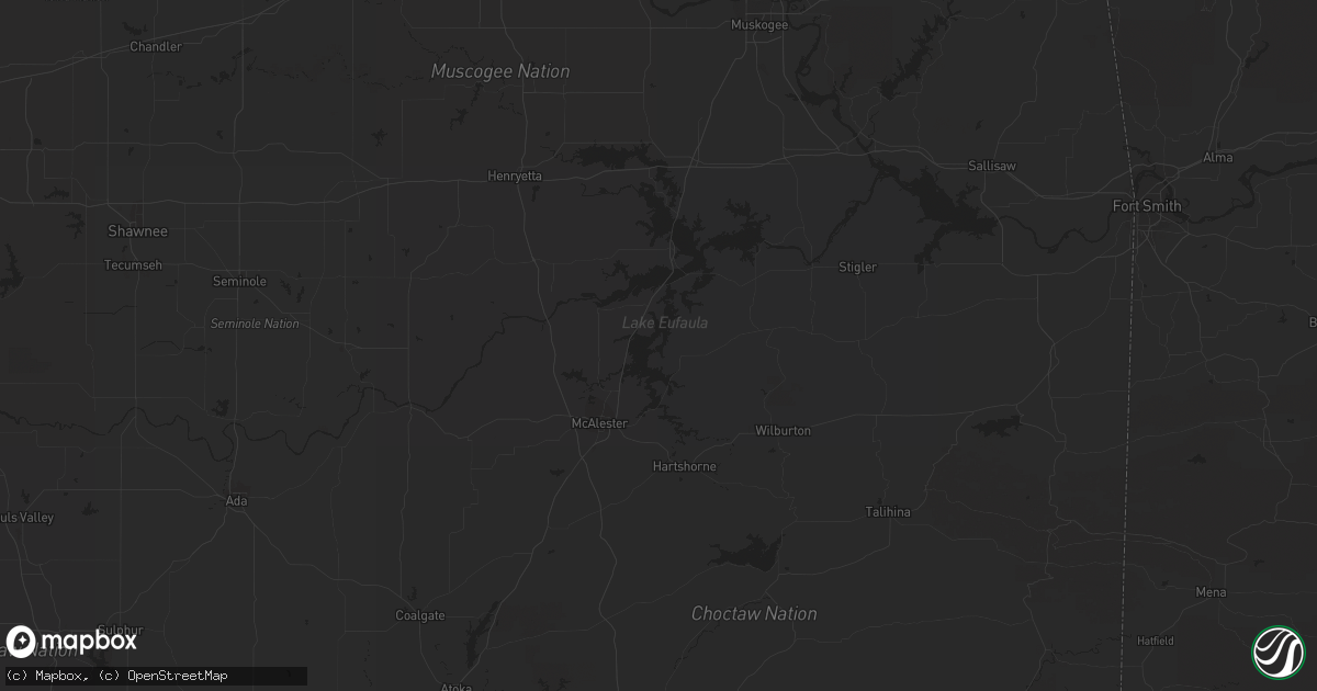 Hail map in Elkins, AR on March 2, 2023