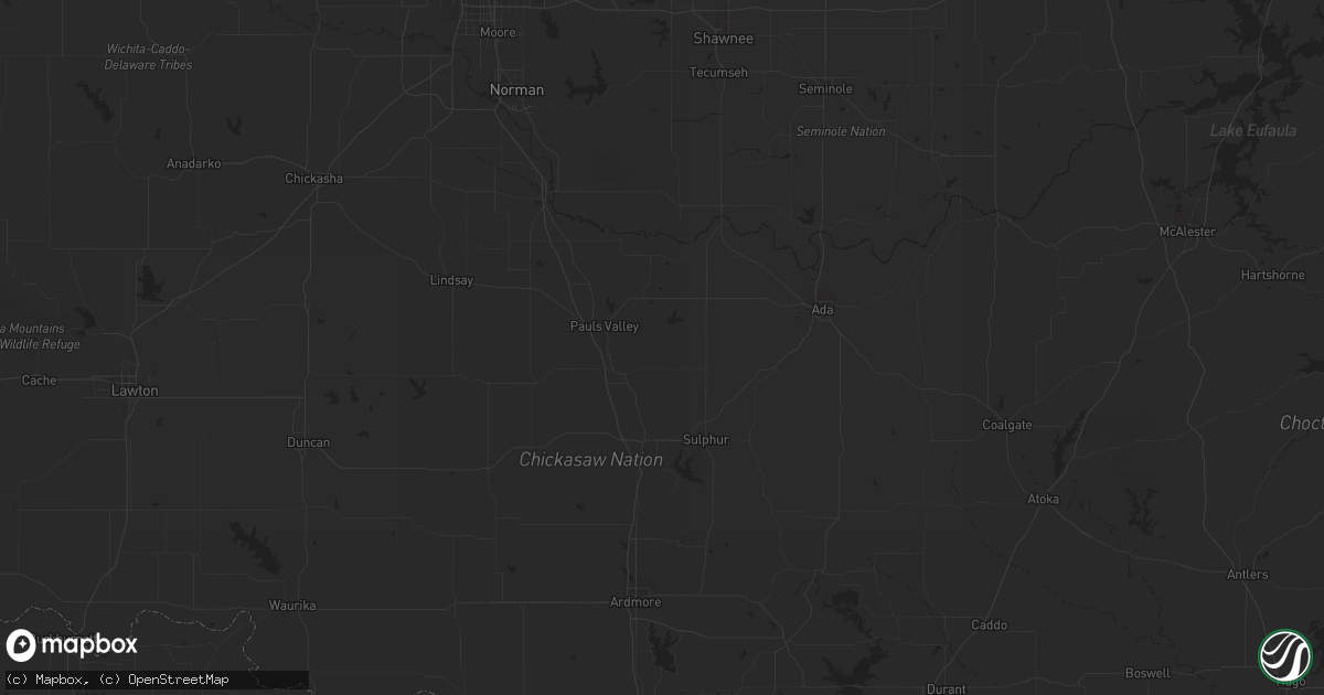 Hail map in Huntsville, AR on March 2, 2023