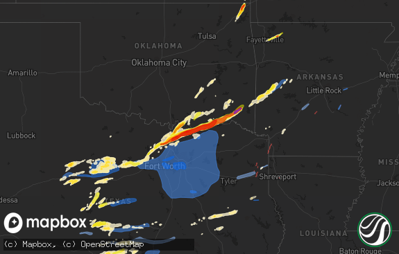 Hail map preview on 03-02-2023