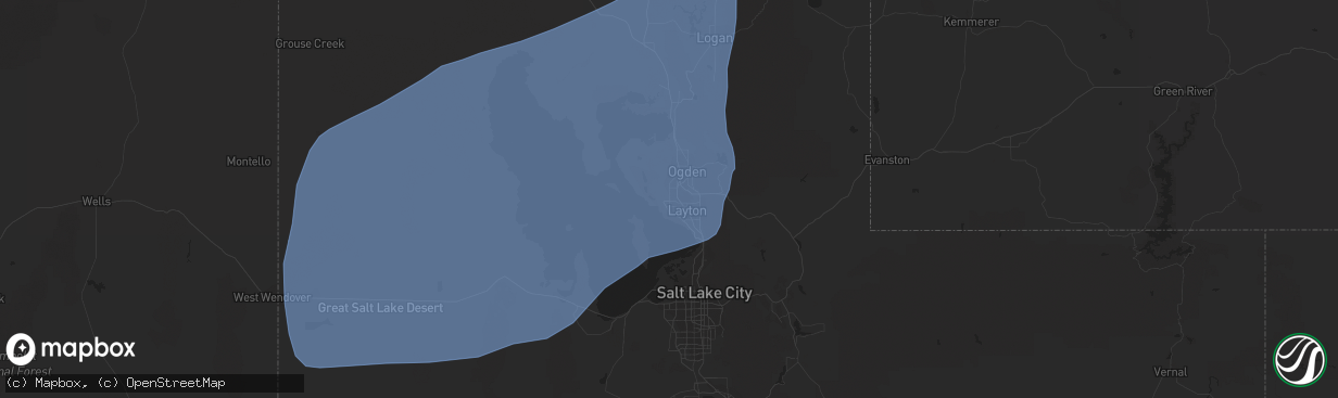 Hail map in Clearfield, UT on March 2, 2024