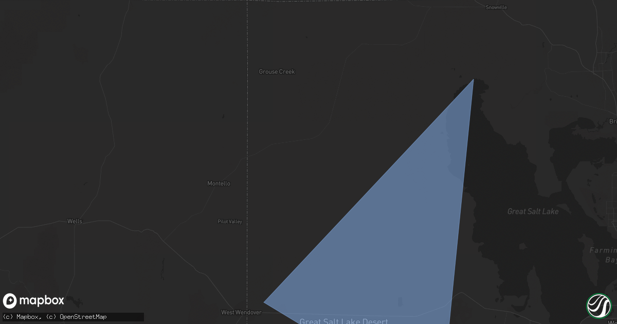 Hail map in Grouse Creek, UT on March 2, 2024