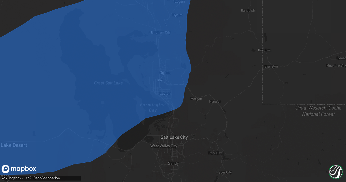 Hail map in Layton, UT on March 2, 2024
