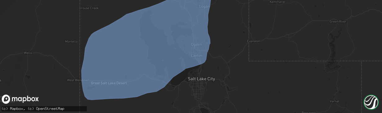 Hail map in Syracuse, UT on March 2, 2024