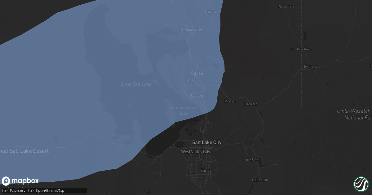 Hail map in Syracuse, UT on March 2, 2024