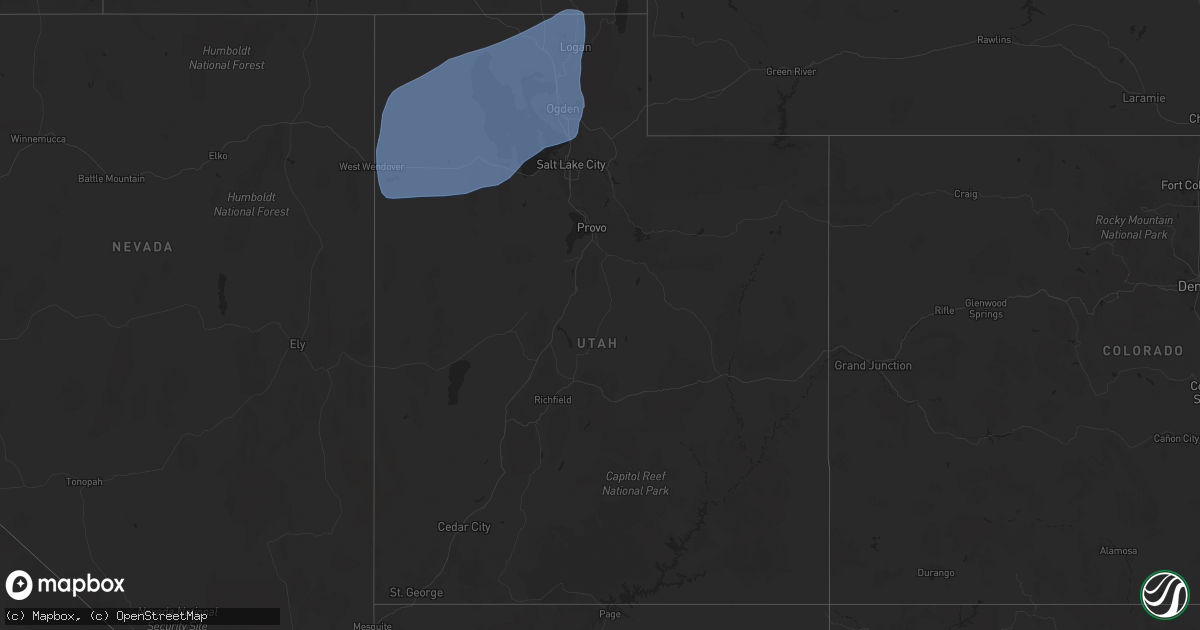 Hail Map In Utah On March 2 2024 HailTrace   Sales Meta 