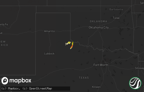 Hail map preview on 03-02-2025