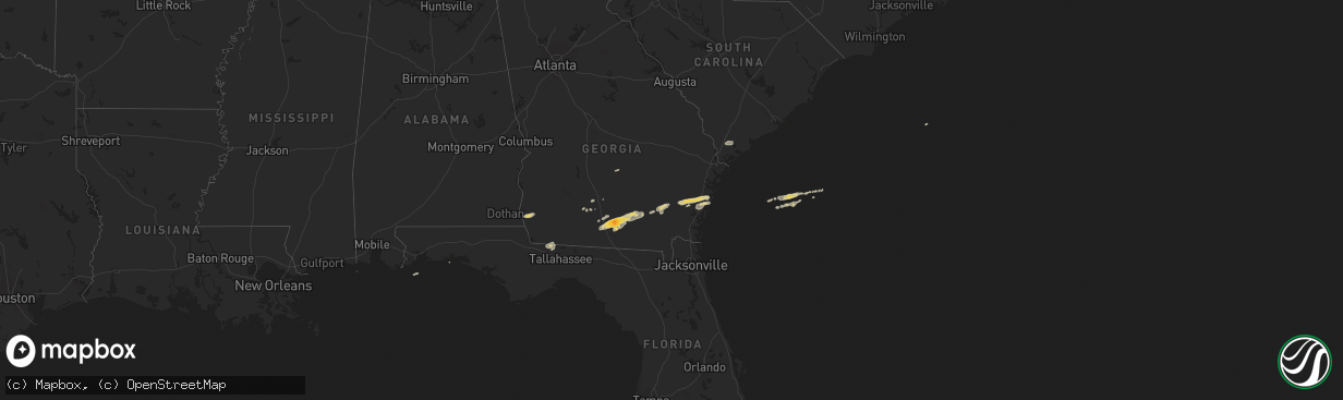 Hail map on March 3, 2012