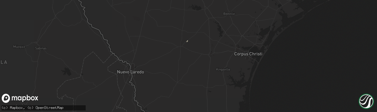 Hail map in San Diego, TX on March 3, 2014
