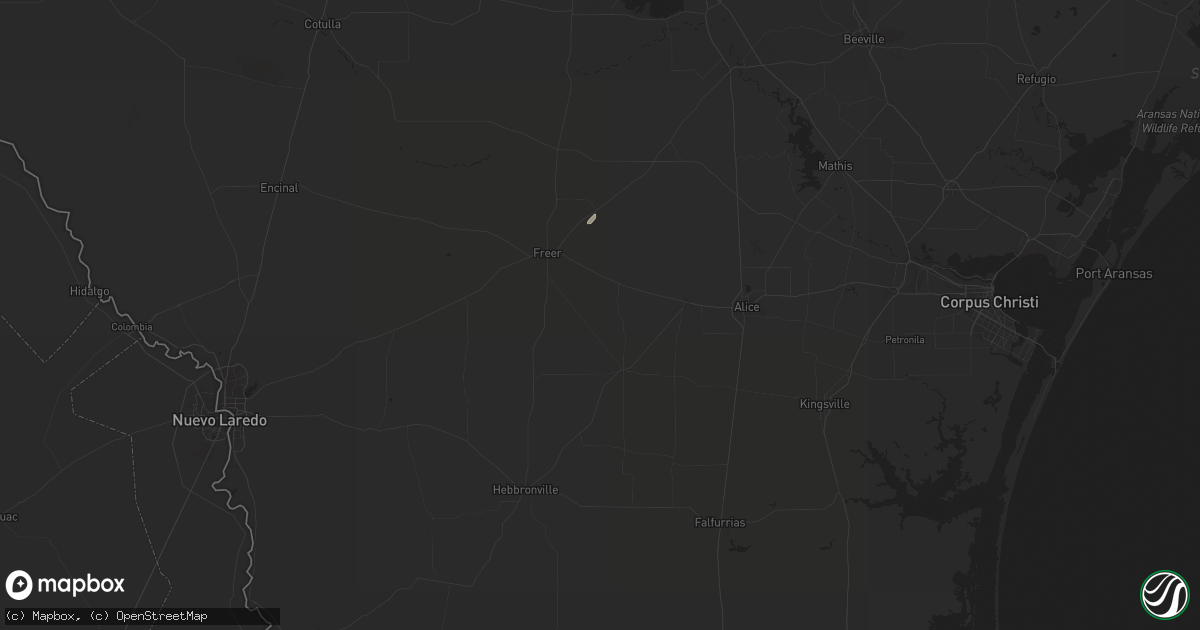 Hail map in San Diego, TX on March 3, 2014