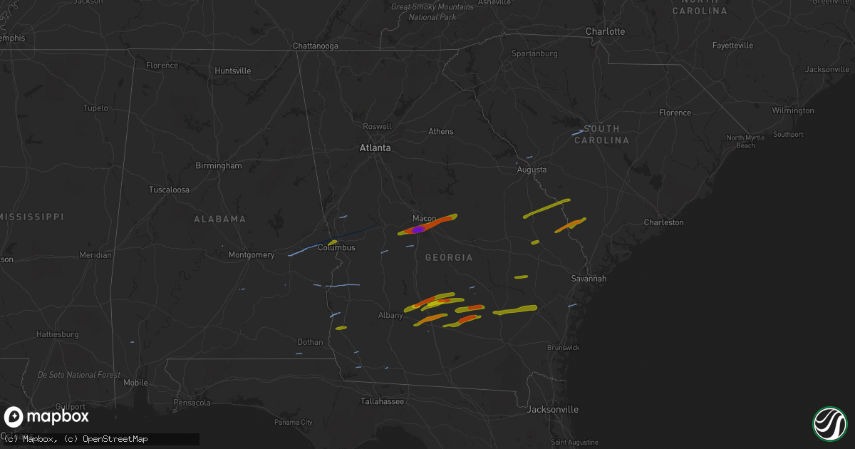 Hail map on March 3, 2019