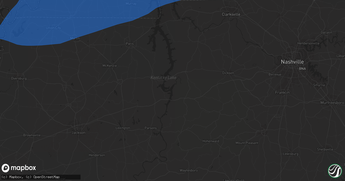 Hail map in Cadiz, KY on March 3, 2023
