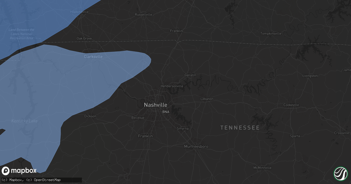 Hail map in Frankfort, KY on March 3, 2023