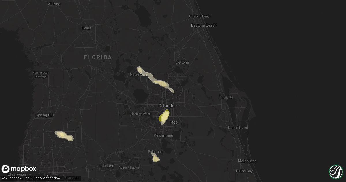 Hail map in Casselberry, FL on March 3, 2024