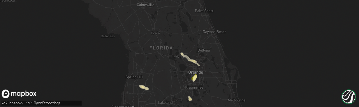 Hail map in Eustis, FL on March 3, 2024