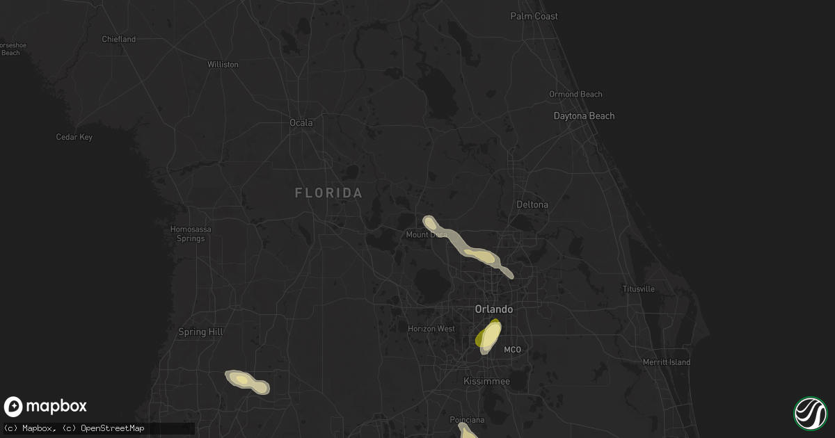 Hail map in Eustis, FL on March 3, 2024